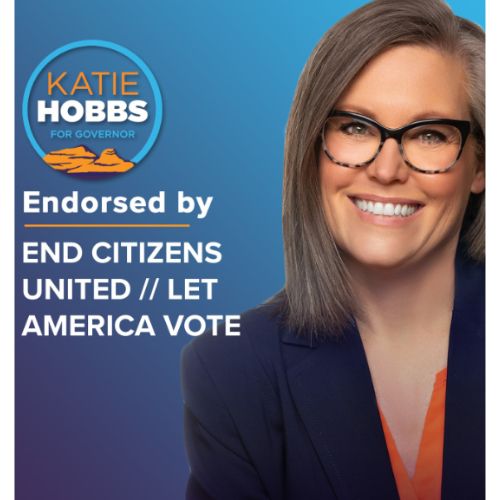 Katie Hobbs political campaign poster